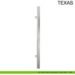 Maniglione dritto quadrato in acciaio per porta 20x20 mm Texas Fimet Inox 2