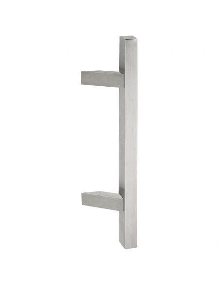 Maniglione inclinato in acciaio squadrato per porta 25x25 mm Texas Fimet Inox