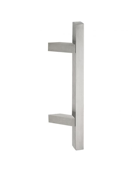 Maniglione zancato quadrato in acciaio per porta 30x30 mm Texas Fimet Inox