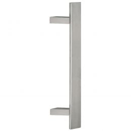 Maniglione squadrato inclinato in acciaio per porta 40x10 mm Oregon Fimet Inox