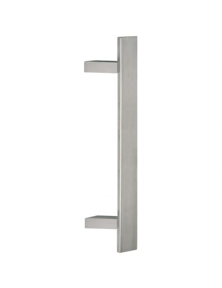 Maniglione squadrato inclinato in acciaio per porta 40x10 mm Oregon Fimet Inox