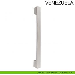Maniglione squadrato dritto in acciaio per porta 20x10 mm Venezuela Fimet Inox 2