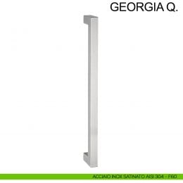 Maniglione in acciaio quadrato dritto per porta 20x20 mm Georgia Q Fimet Inox 2