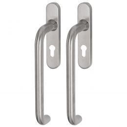 Maniglione per alzante scorrevole accoppiato con placca yale in acciaio Spagna Fimet Inox