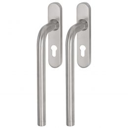 Maniglione per alzante scorrevole accoppiato con placca yale in acciaio Svizzera Fimet Inox