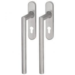 Maniglione in acciaio per alzante scorrevole accoppiato con placca yale Olanda Fimet Inox