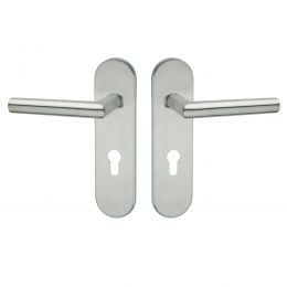 Maniglia tagliafuoco con placca in acciaio per porta foro yale Olanda Fimet Inox