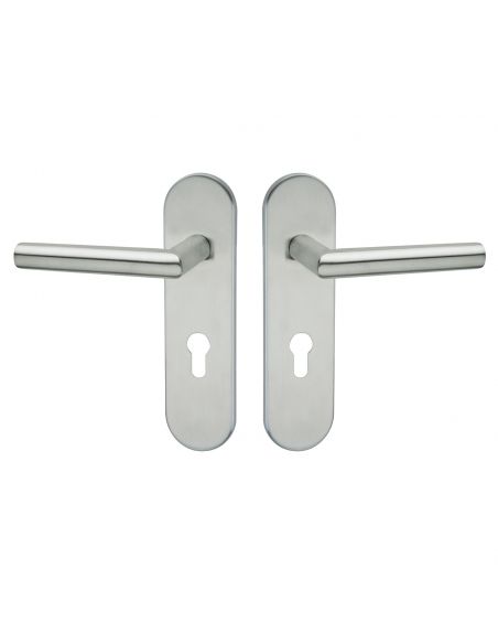 Maniglia tagliafuoco con placca in acciaio per porta foro yale Olanda Fimet Inox