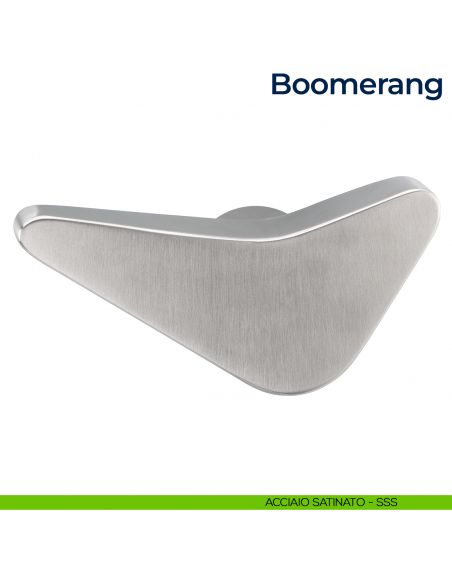 Maniglia per porta Boomerang Frascio acciaio satinato