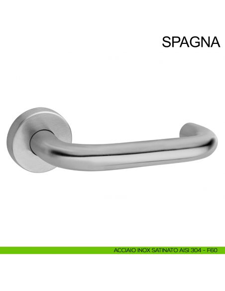Maniglia in acciaio per porta Spagna Fimet Inox acciaio AISI 304