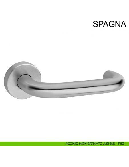 Maniglia in acciaio per porta Spagna Fimet Inox acciaio AISI 316
