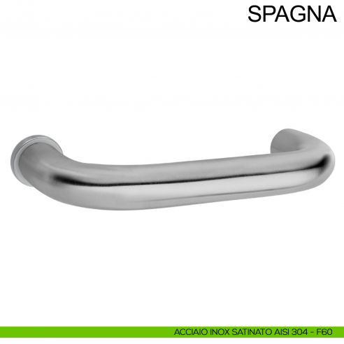 Maniglia in acciaio per porta con rosetta mini Spagna Fimet Inox acciaio AISI 304