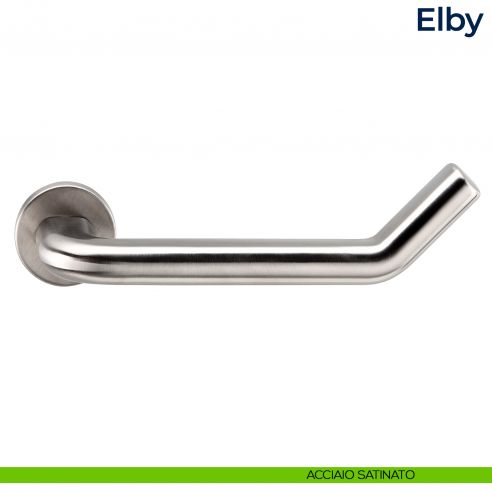 Maniglia per porta Elby Frascio acciaio satinato