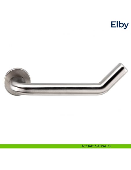 Maniglia per porta Elby Frascio acciaio satinato