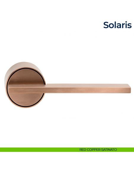 Maniglia per porta Solaris Frascio red copper satinato