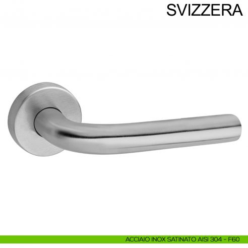 Maniglia in acciaio per porta Svizzera Fimet Inox acciaio AISI 304