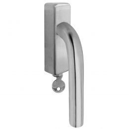 Maniglia per finestra con chiave in acciaio DK Svizzera Fimet Inox
