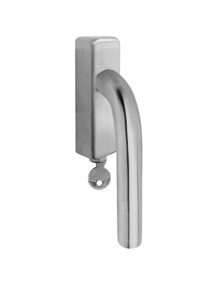 Maniglia per finestra con chiave in acciaio DK Svizzera Fimet Inox