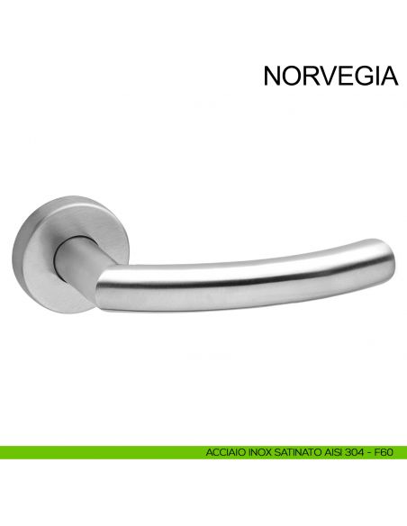 Maniglia in acciaio per porta Norvegia Fimet Inox acciaio AISI 304