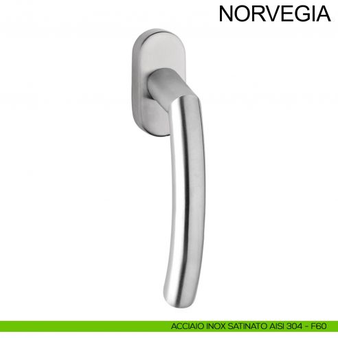 Maniglia per finestra in acciaio DK Norvegia Fimet Inox acciaio AISI 304