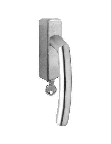 Maniglia con chiave per finestra in acciaio DK Norvegia Fimet Inox