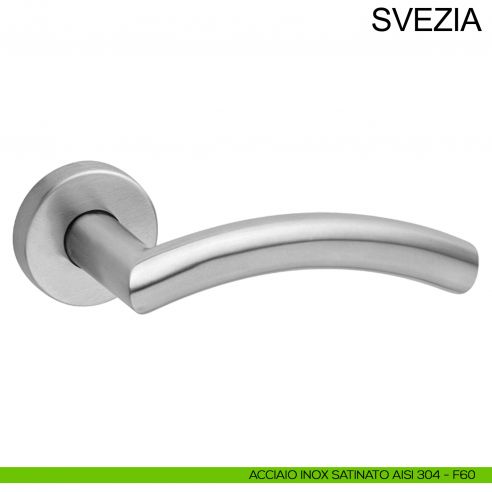 Maniglia in acciaio per porta Svezia Fimet Inox acciaio AISI 304