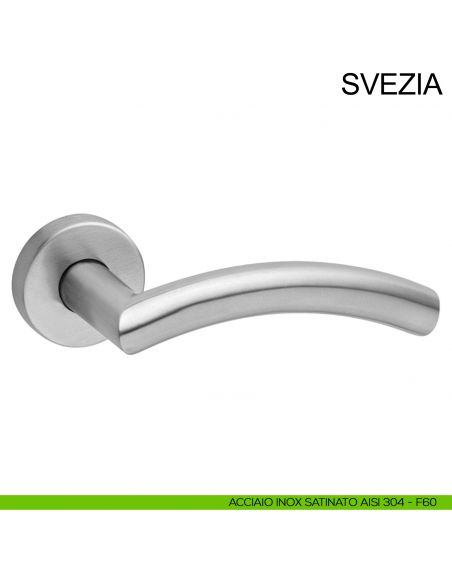 Maniglia in acciaio per porta Svezia Fimet Inox acciaio AISI 304