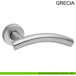 Maniglia in acciaio per porta Grecia Fimet Inox 2