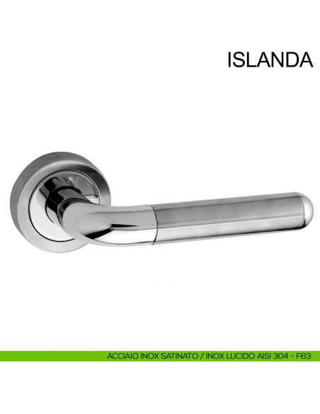 Maniglia in acciaio per porta Islanda Fimet Inox acciaio AISI 304