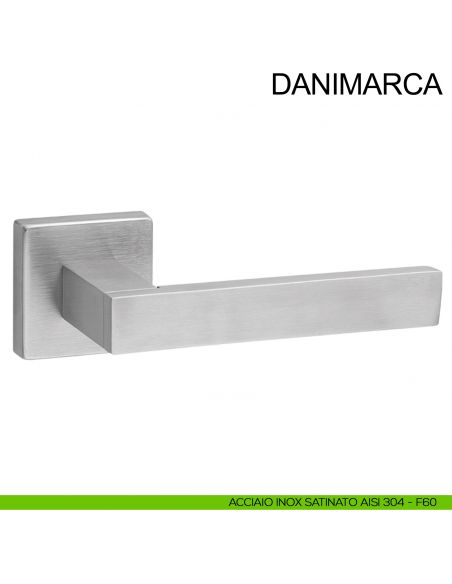 Maniglia in acciaio per porta Danimarca Fimet Inox acciaio AISI 304