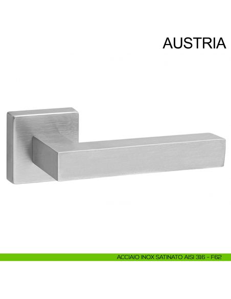 Maniglia in acciaio per porta Austria Fimet Inox acciaio AISI 316