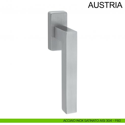 Maniglia in acciaio per finestra DK Austria Fimet Inox