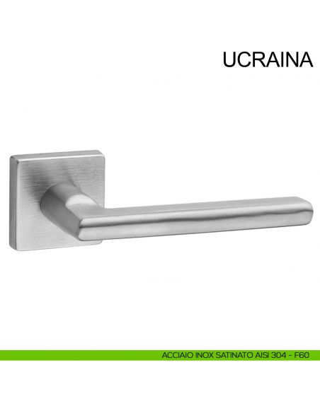 Maniglia in acciaio per porta Ucraina Fimet Inox acciaio AISI 304