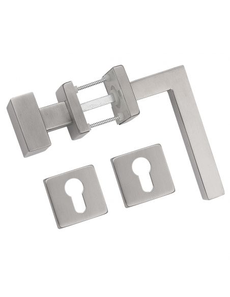 Maniglia in acciaio e pomolo fisso foro yale Austria PZW Fimet Inox