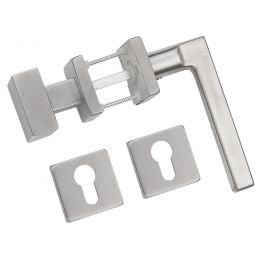 Maniglia in acciaio e pomolo fisso foro yale Ucraina PZW Fimet Inox