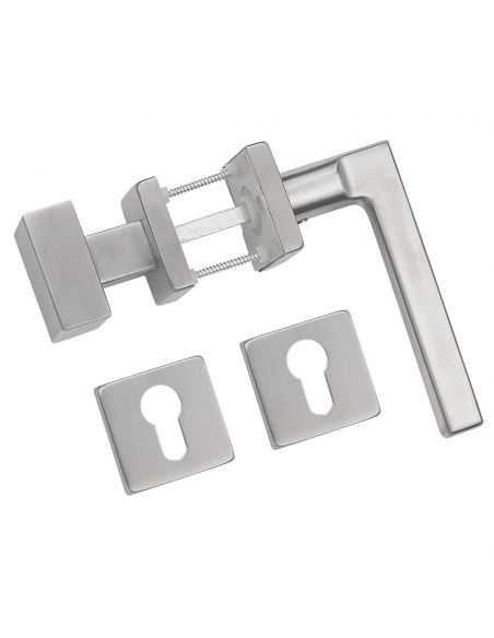 Maniglia in acciaio e pomolo fisso foro yale Ucraina PZW Fimet Inox