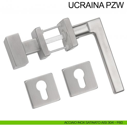 Maniglia in acciaio e pomolo fisso foro yale Ucraina PZW Fimet Inox acciaio AISI 304