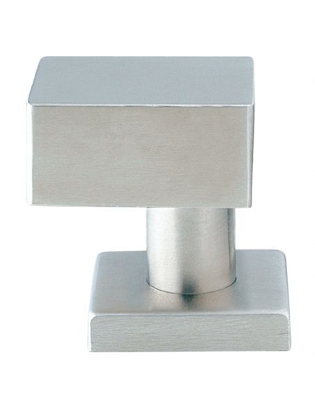 Pomolo fisso zancato 50x50 in acciaio per porta 327KS Fimet Inox