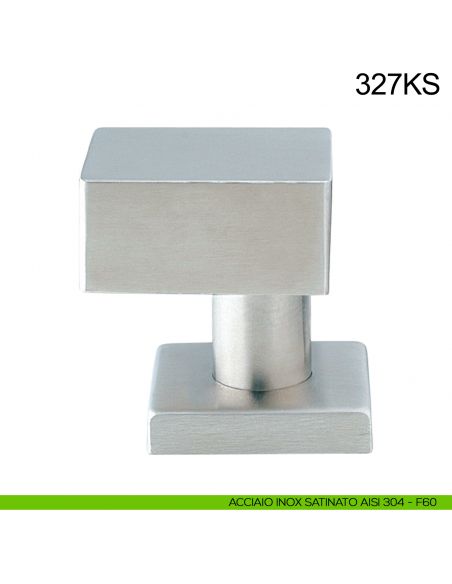 Pomolo girevole spostato in acciaio per porta 327KS Fimet Inox acciaio inox AISI 304