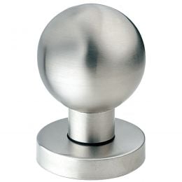 Pomolo fisso tondo in acciaio per porta diametro 50 mm 326 Fimet Inox