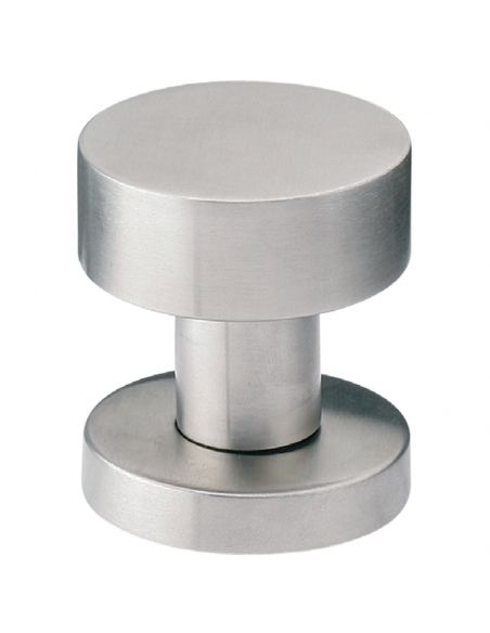 Pomolo fisso tondo in acciaio per porta 327 Fimet Inox