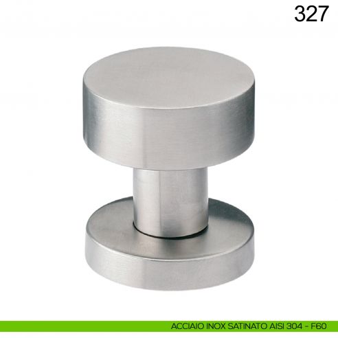 Pomolo fisso tondo in acciaio per porta 327 Fimet Inox acciaio AISI 304