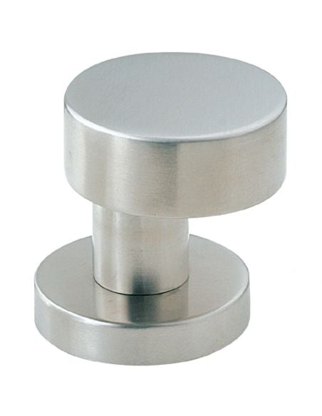 Pomolo fisso zancato piano in acciaio per porta 327GK Fimet Inox