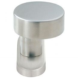Pomolo fisso zancato tondo in acciaio per porta 327GK Fimet Inox