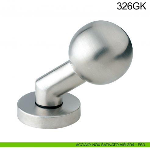 Pomolo girevole spostato sfera in acciaio per porta 326GK Fimet Inox acciaio AISI 304