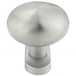 Pomolo in acciaio tondo girevole per porta 334 Fimet Inox con rosetta ovale