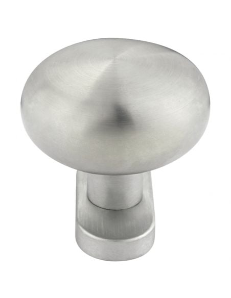 Pomolo in acciaio tondo girevole per porta 334 Fimet Inox con rosetta ovale