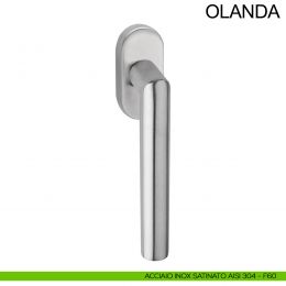 Maniglia per finestra ribassata in acciaio DK Olanda Fimet Inox 2