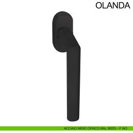 Maniglia zancata per finestra in acciaio DK Olanda Fimet Inox 2