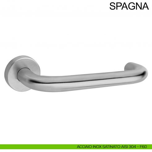 Maniglia in acciaio per porta con impugnatura 200 mm Spagna Fimet Inox acciaio AISI 304